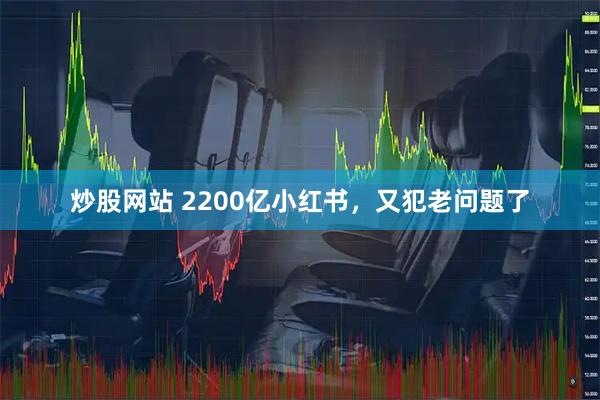 炒股网站 2200亿小红书，又犯老问题了